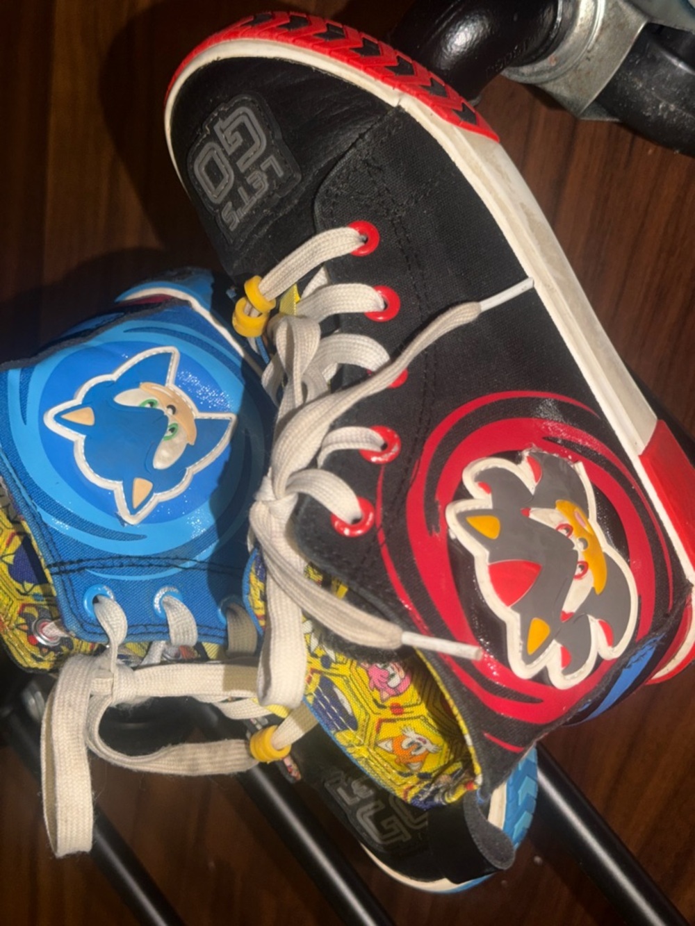 Kids Sonic character high top sneakers
